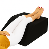 Leg Elevation Wedge Pillow High Grade Foam Support for Sleeping, Swelling Relief, Blood Circulation, Back, Hip, Knee Pain Removable Washable Cover 60x50x15cm Made in UK