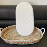 Moses Pram Basket Mattress Extra Thick Super Soft & Nurture Classic Foam Mattress Easy to Fit For Baby Pram Crib Bassinet Baskets Oval Shape