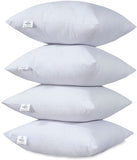 Soft Bedding Cushion Inner Inserts Square Pillows Pads PollyCotton Bounce Back Hotel Quality Inner Stuffer 100% Hallowfibre Filling New (4, 18 x 18 Inch (45 x 45 cm)