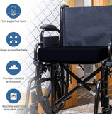 Wheelchair Cushion Memory Foam for Office Chairs, Scooters, Kitchen or Car Seats Orthopedic Lumbar Support, Sciatica & Tailbone Pain Relief - Reduce Back Ache, Improve Posture