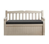 Sapphire Collection Premium Outdoor Bench Seat Pad | Water Resistant Cushion for Iceni & Eden Storage Benches 128x50cm | Comfortable Patio Furniture Swing Bench Pads