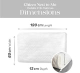 Sapphire Collection Anti-Bacterial Baby Junior,Toddler Cot, Cot Bed Foam Mattress with Breathable Zip Cover