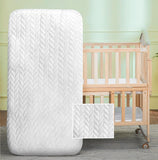 Sapphire Collection Anti-Bacterial Baby Junior,Toddler Cot, Cot Bed Foam Mattress with Breathable Zip Cover