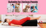 Leg Elevation Wedge Pillow High Grade Foam Support for Sleeping, Swelling Relief, Blood Circulation, Back, Hip, Knee Pain Removable Washable Cover 60x50x15cm Made in UK