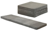Sapphire Collection Luxury Fabric Z bed Cube Foldable Futon Mattress for Adults Kids Sleepover Chair Bed Futon Ready Bed Floor Mattress for Living Room Playroom Soft & Comfy Foam