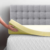 Memory Foam Mattress Topper to Fit UK Standard Single, 4ft, Double, King Size Bed In 1", 2" Thicknesses Soft & Comfy Mattress Topper